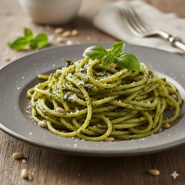 🌿 Classic Basil Pesto with Pasta