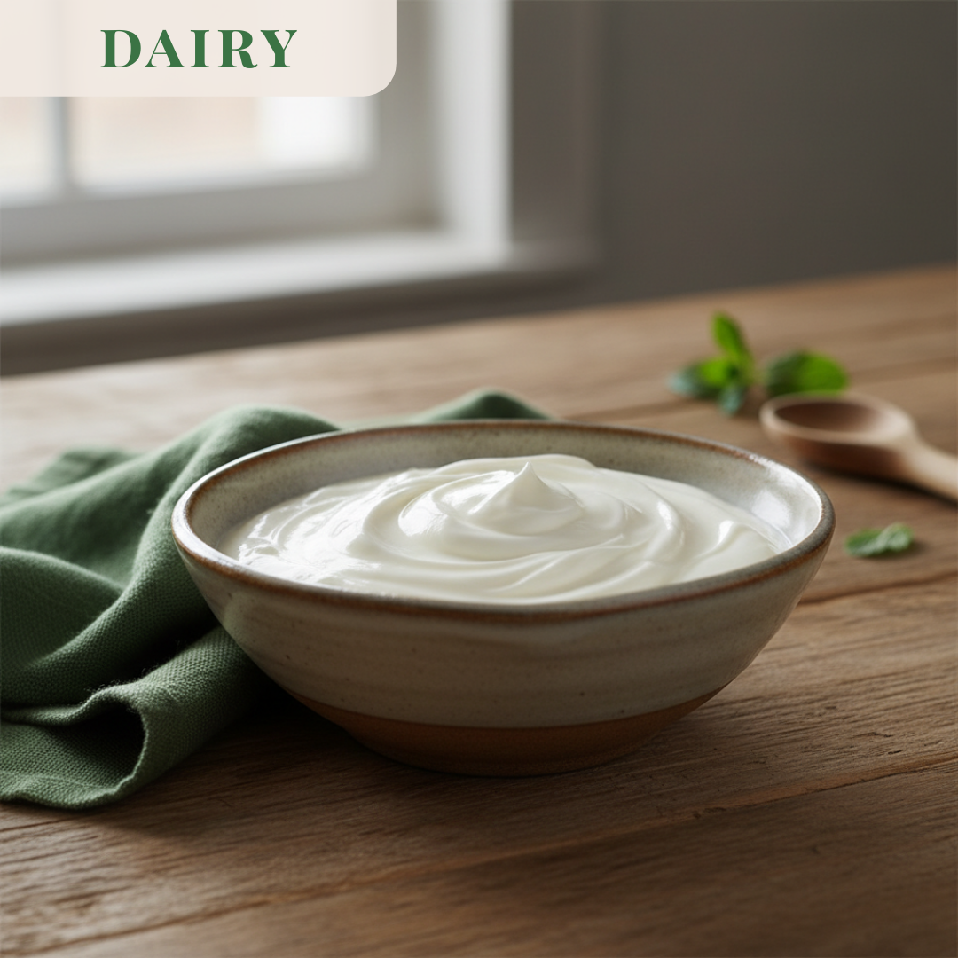 Cream-Top Whole Milk Yogurt (16 oz) – Plain, Vanilla, Strawberry, or Blueberry