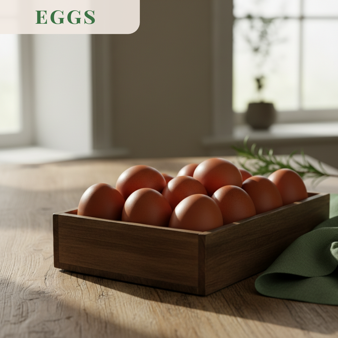 Organic Pasture Raised Eggs (1 Dozen)