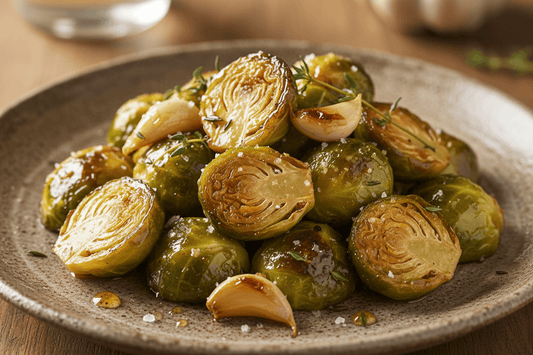 Roasted Brussels Sprouts with Honey and Garlic