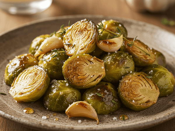 Roasted Brussels Sprouts with Honey and Garlic