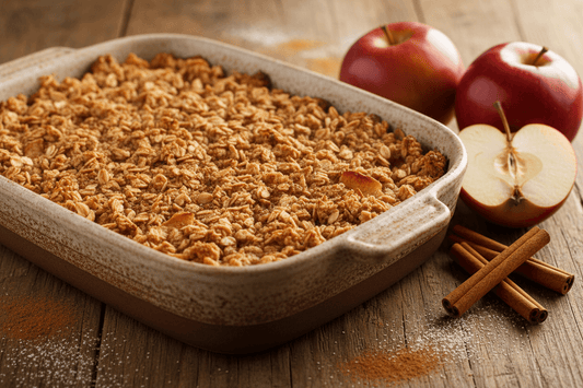 Warm Cinnamon Gala Apple Crisp