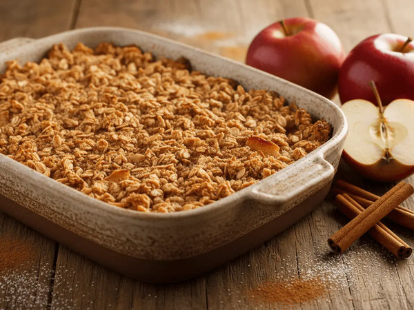 Warm Cinnamon Gala Apple Crisp