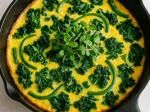 Garlic Scape & Kale Frittata: A Farm Fresh Favorite