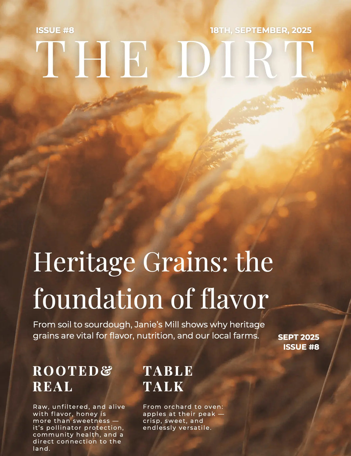 The Dirt #8: Golden Threads, Grain Roots & Farm Stories Iron & Acre