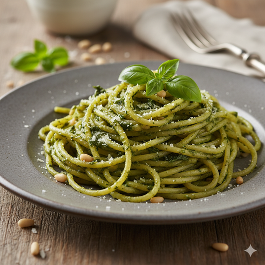 🌿 Classic Basil Pesto with Pasta