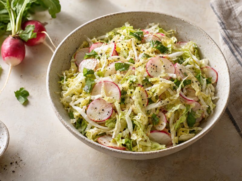 Crunchy Napa–Radish Slaw