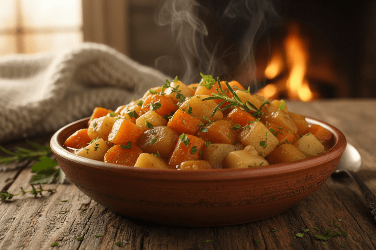 Hearty Winter Vegetable Stew with Root Veggies