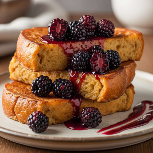 Blackberry & Honey Sourdough French Toast