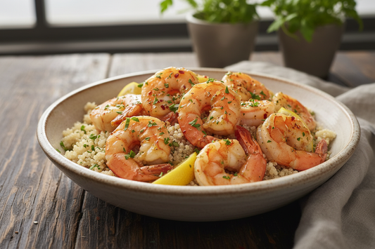 Garlic Butter Shrimp Bowl with Wild-Caught Gulf Shrimp