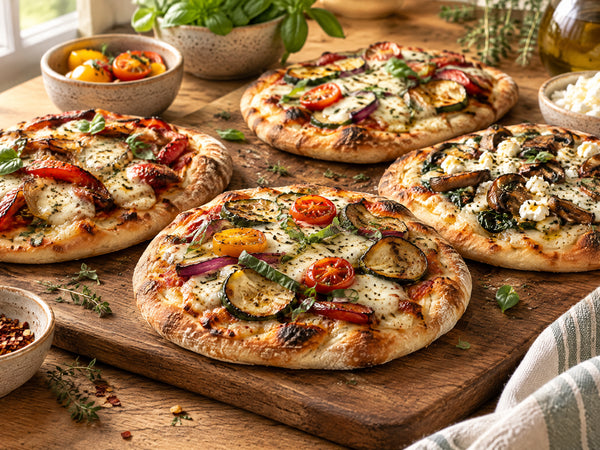 Build-Your-Own Sourdough Pita Pizzas