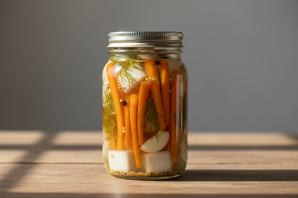 Quick Pickled Carrots & Turnips