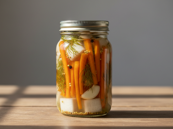 Quick Pickled Carrots & Turnips