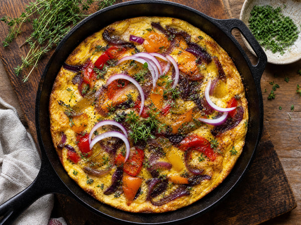 Tropea Onion and Sweet Pepper Frittata