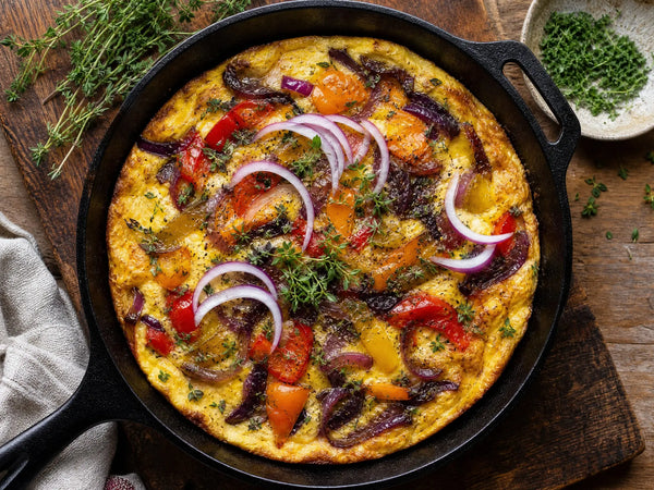 Tropea Onion and Sweet Pepper Frittata