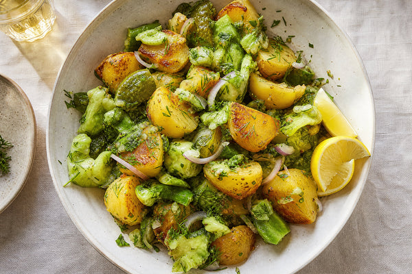 Smashed Cucumber and Yukon Gold Potato Salad