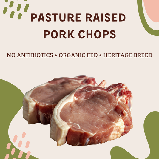 Pasture-Raised Heritage Pork Chops (Bone-In, 2 per Pack)