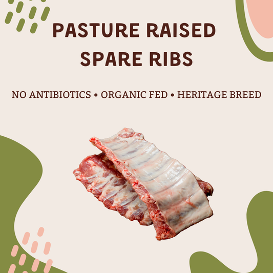 Pasture-Raised Heritage Spare Ribs (1.5LB)