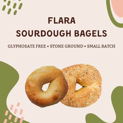 🍞  FlaRa Sourdough Bagels (4 Bagels)