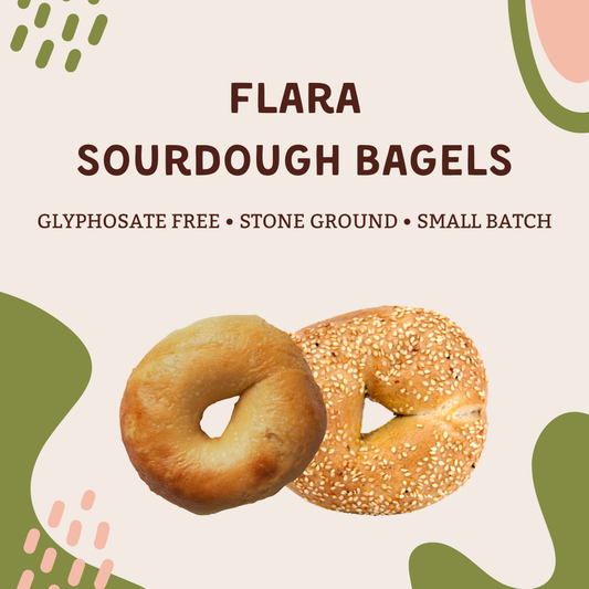 🍞  FlaRa Sourdough Bagels (4 Bagels)