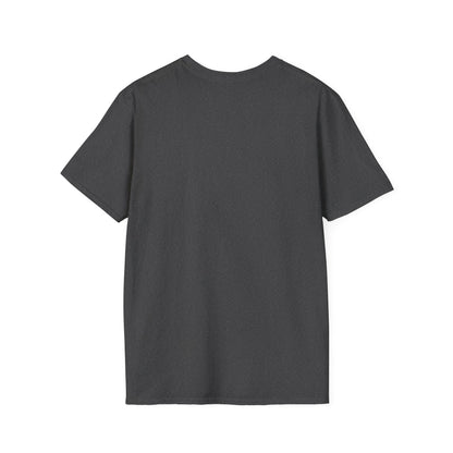 Back view of a comfortable unisex black tee, ideal for gym lovers and casual outings.