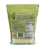 Cahokia Rice - High Protein Wild Rice (2lb Bag) back packaging with cooking instructions and nutrition facts.