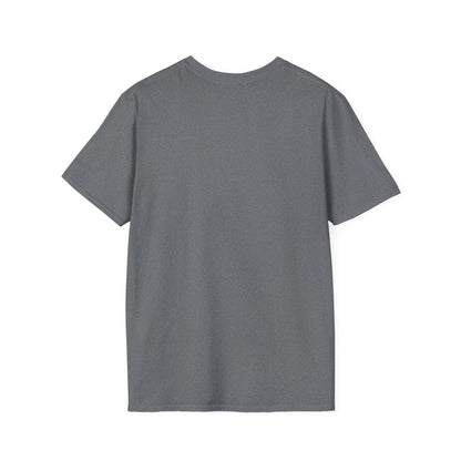Back view of a comfortable unisex grey fitness tee, perfect for gym workouts and casual outings.