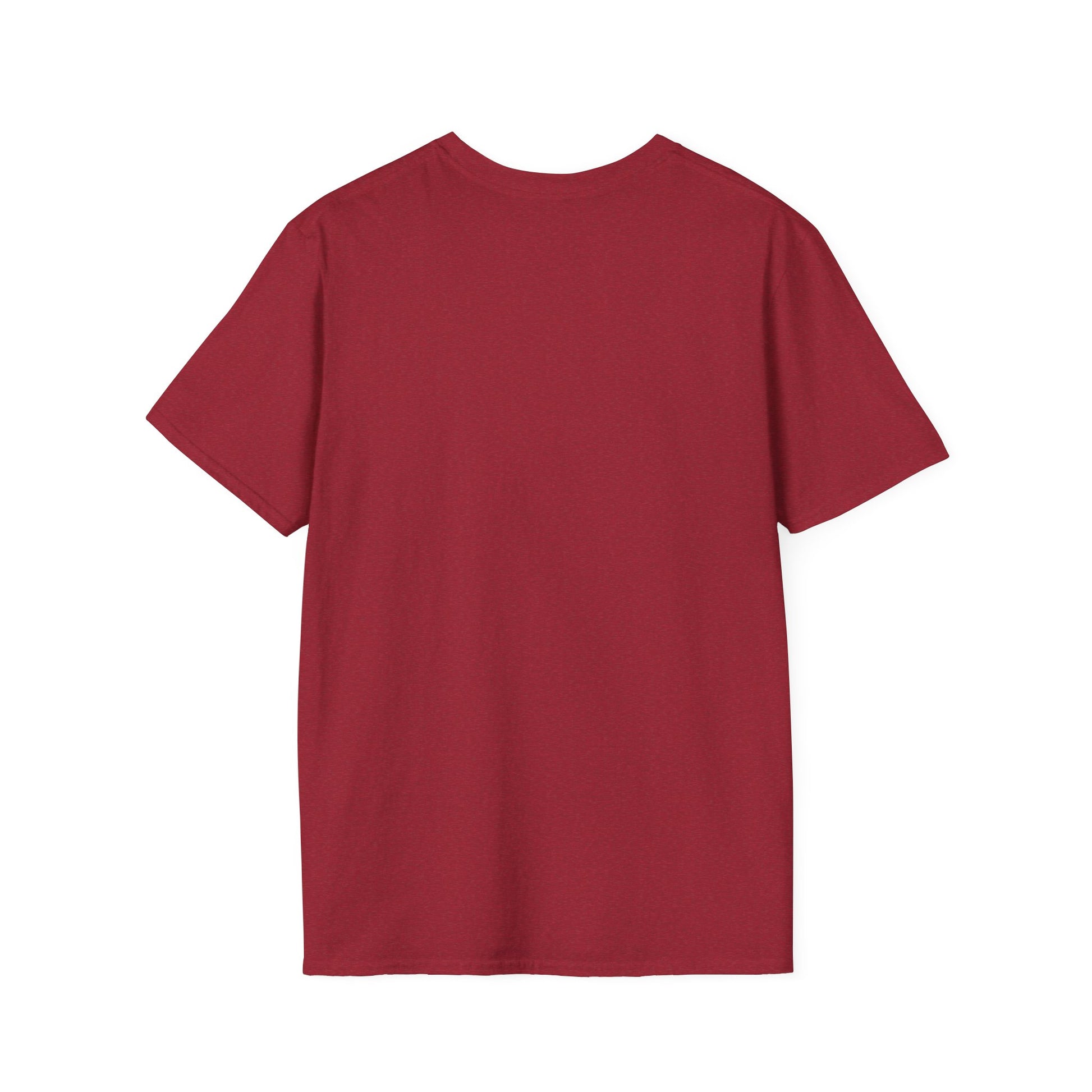 Back view of a comfortable, unisex maroon t-shirt, ideal for gym lovers and casual wear.